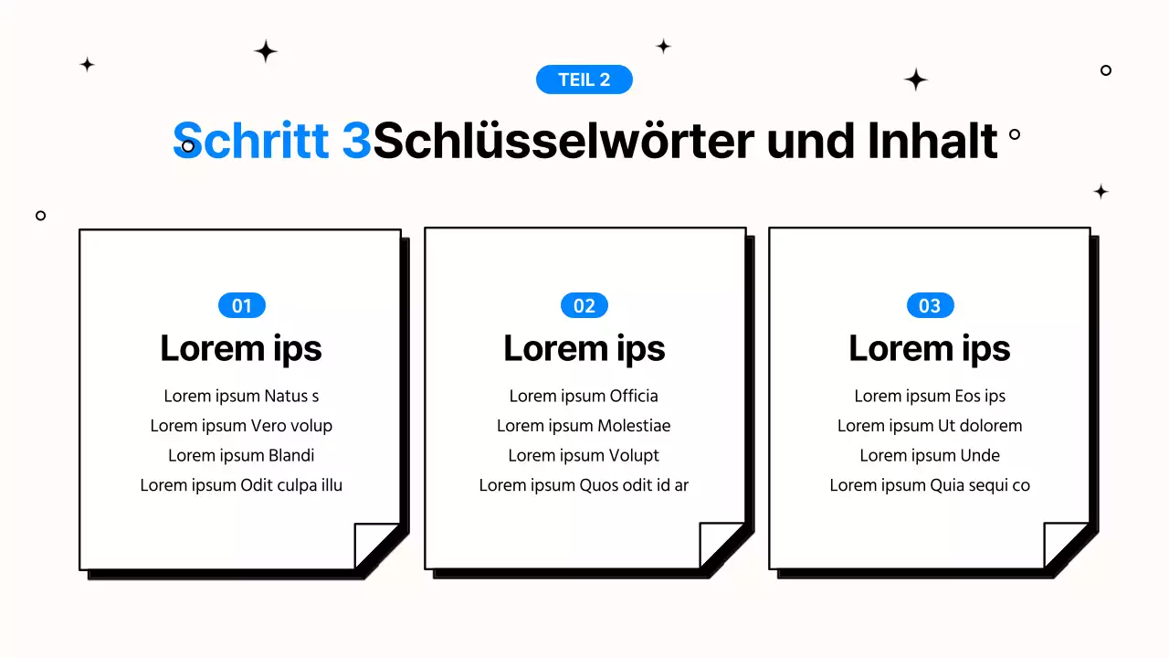 Einfache blaue und schwarze Büroarbeitspräsentation