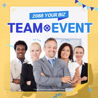 A kitschy, yellow-and-blue corporate supporter launch event chronicled in this post.