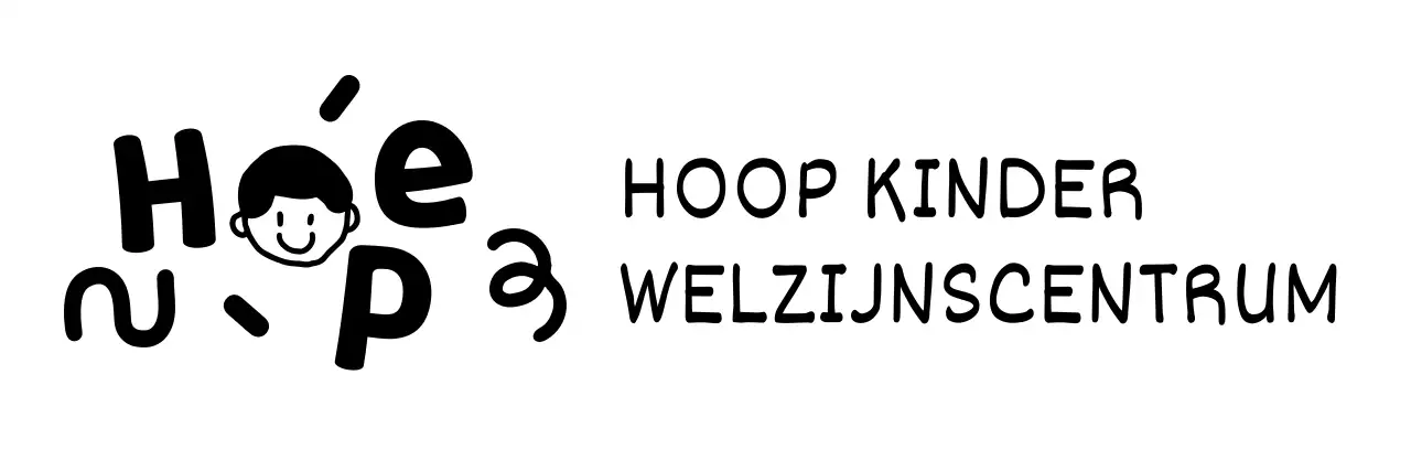Kinderwelzijnscentrum met leuke illustraties en lettertypes