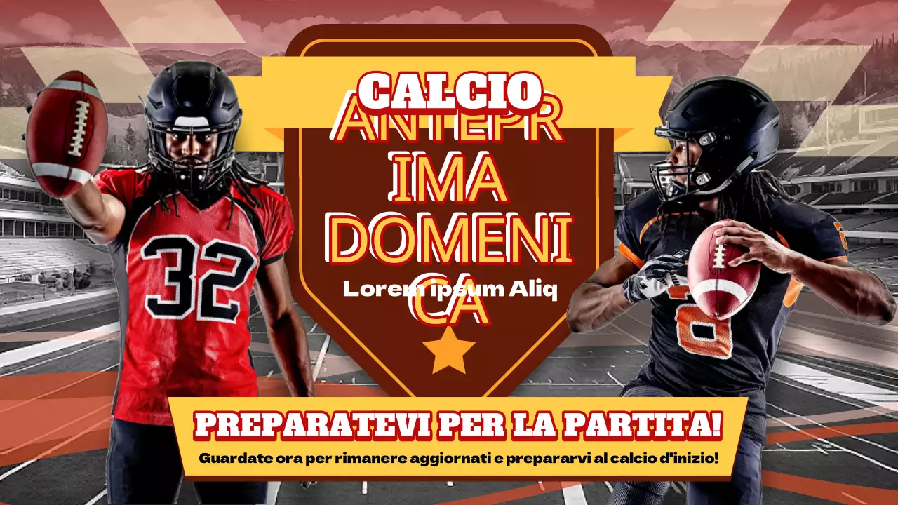 Vi presentiamo l'anteprima arancione e gialla kitsch della domenica del Super Bowl