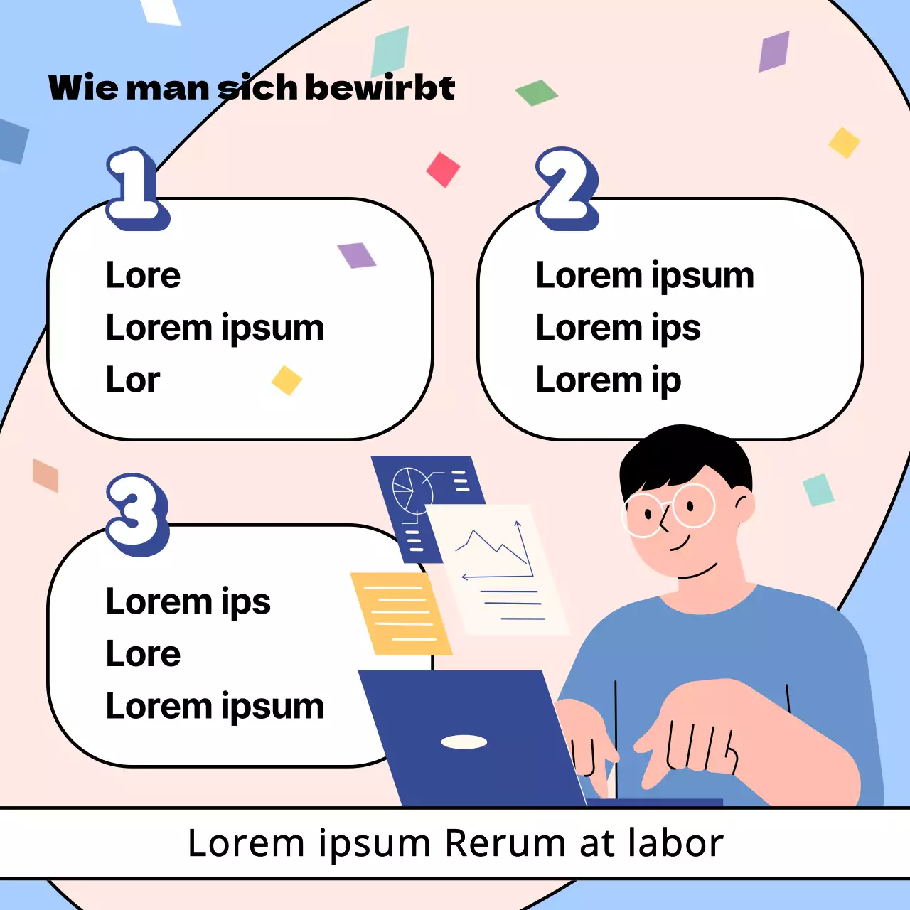 Bewerben Sie das Jugendfestival mit einem Knall in Gelb und Rosa.