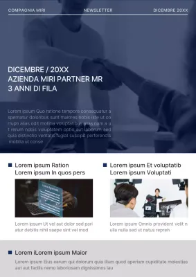 Annunci aziendali moderni in bianco e nero