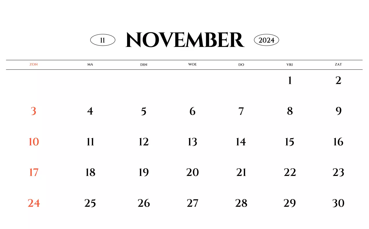 Eenvoudige stijl muurkalender met zwart-wit emotionele reisfotografie concept