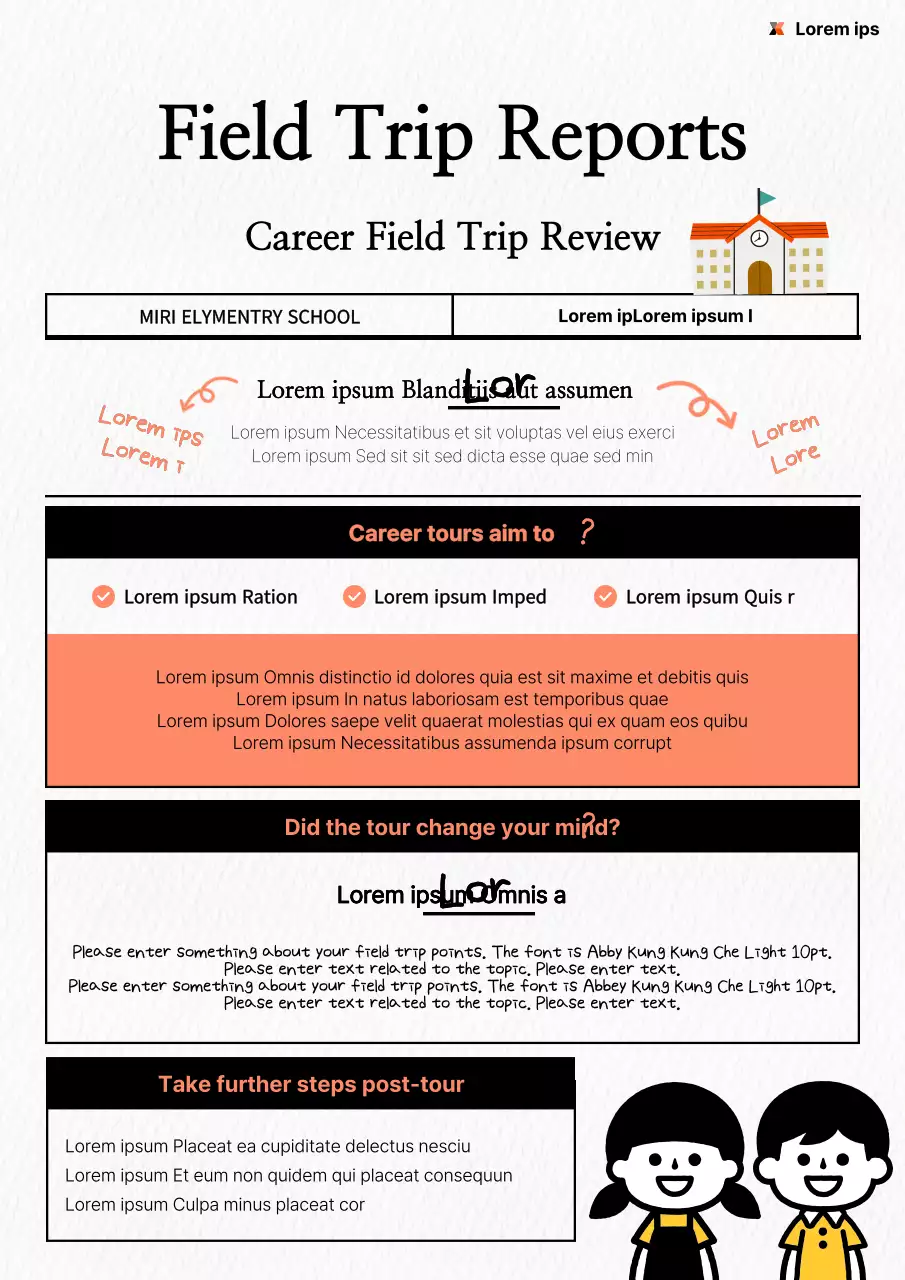 Orange Playful Field Trip Report