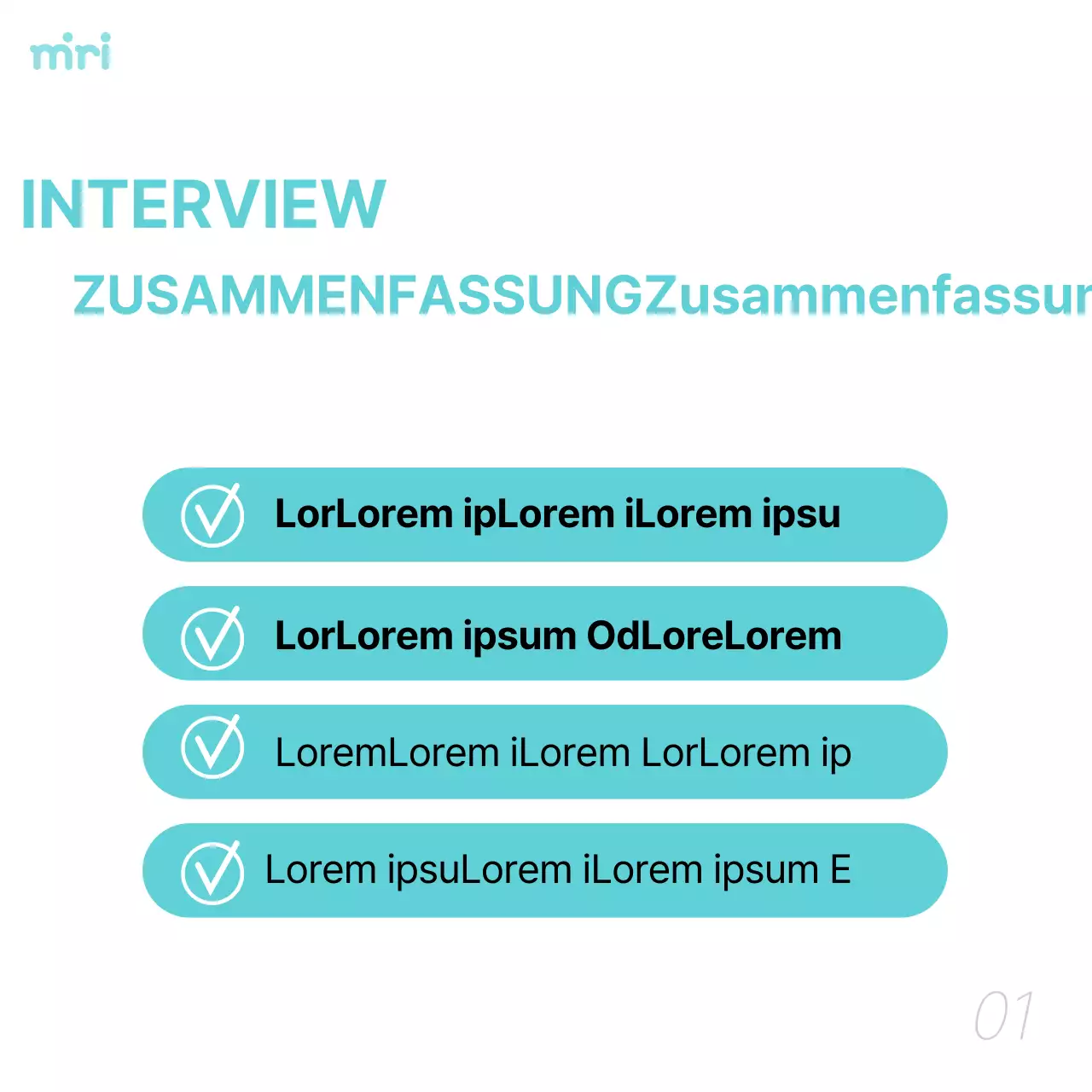 Förderung von einfachen Interviews und Gesprächen in Weiß und Hellblau