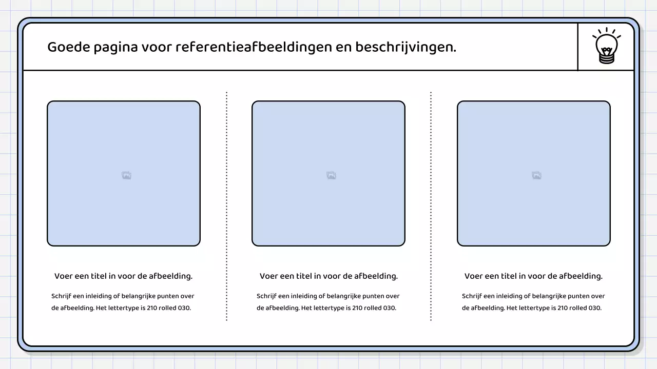 Een eenvoudig, lichtblauw samenvattend rapport