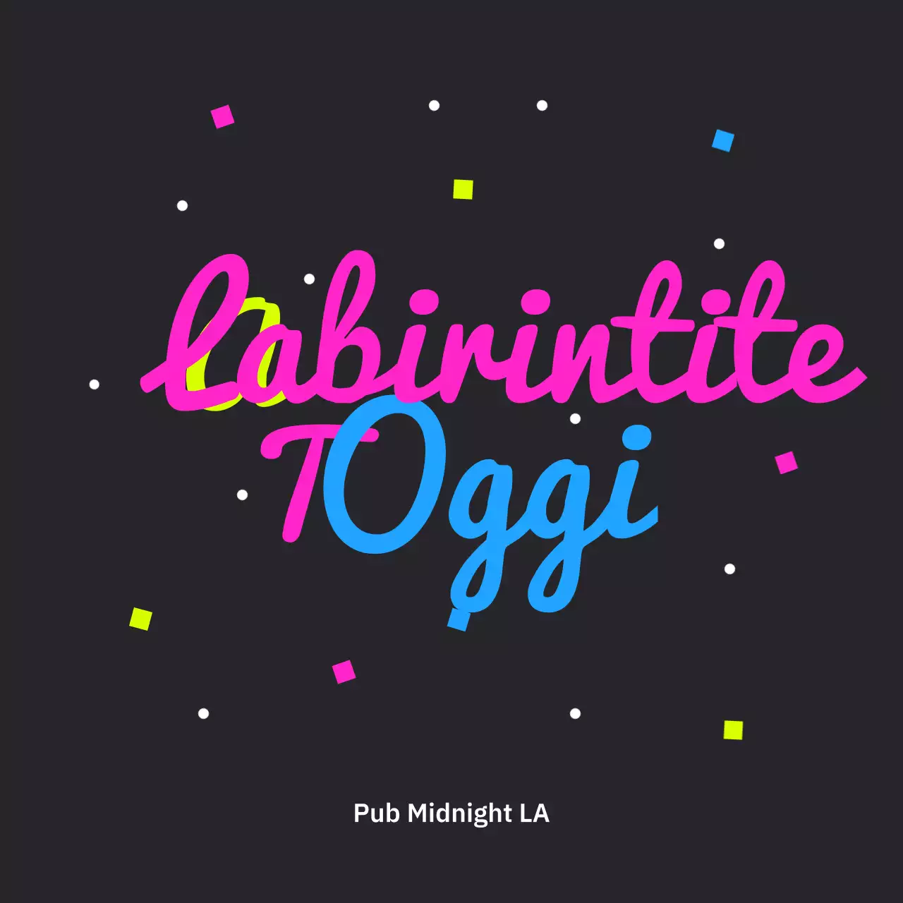 Design che si distinguono per la tipografia colorata