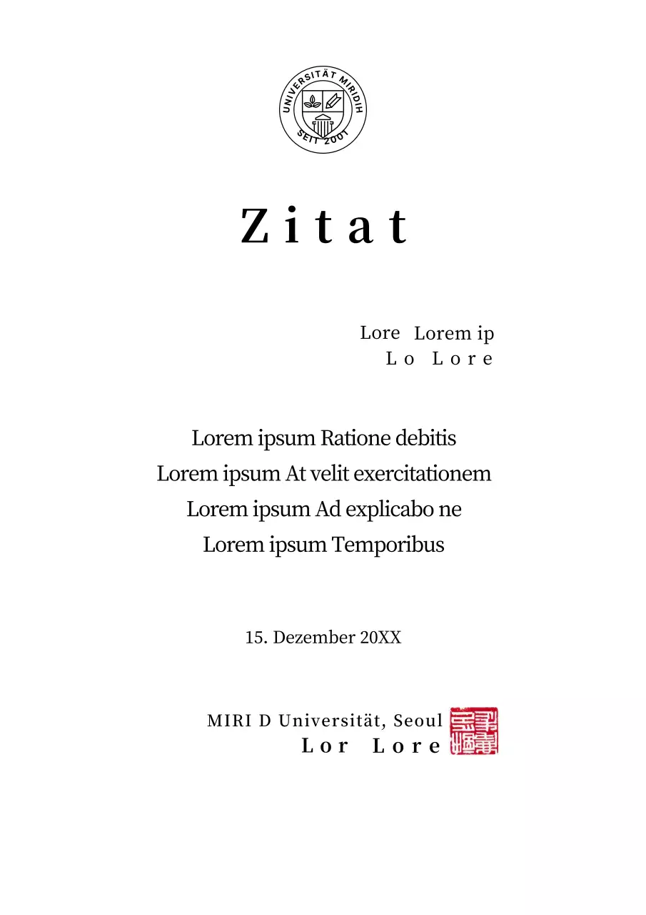 Saubere und stilvolle Zitate mit Schulsymbolen