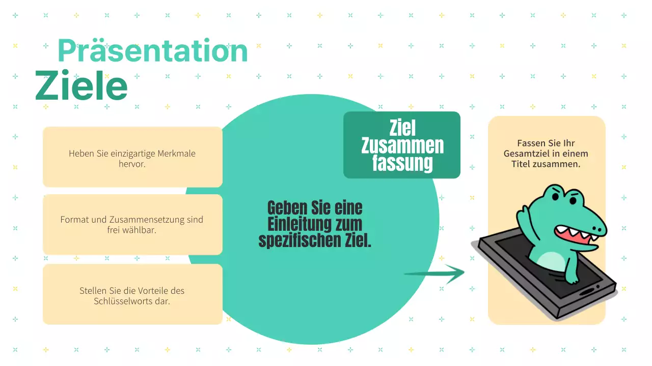 Mint und Weiß Kitsch Marketing Notizen Bericht