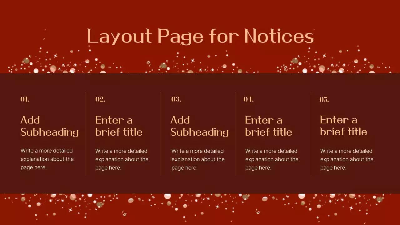 Red Vintage Christmas Event Presentation