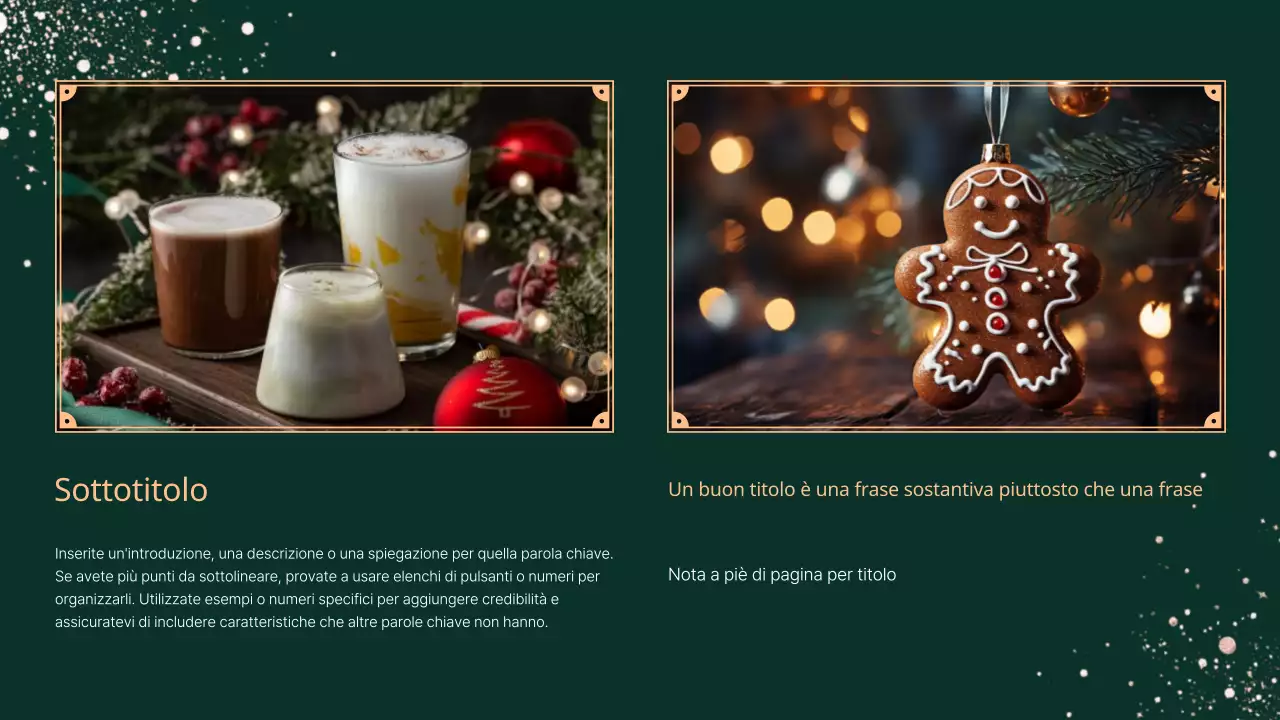 Presentazione del concetto di Natale di classe su sfondo kaki