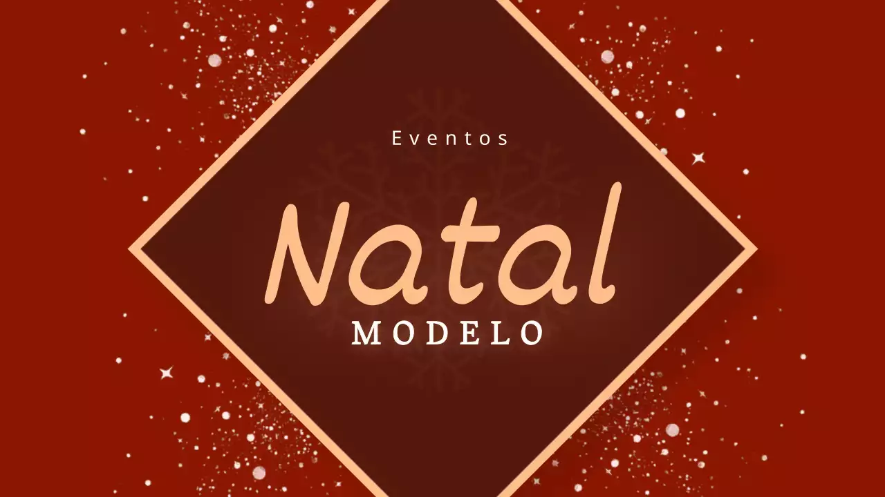 Uma apresentação luxuosa para um evento de Natal em vermelho e castanho
