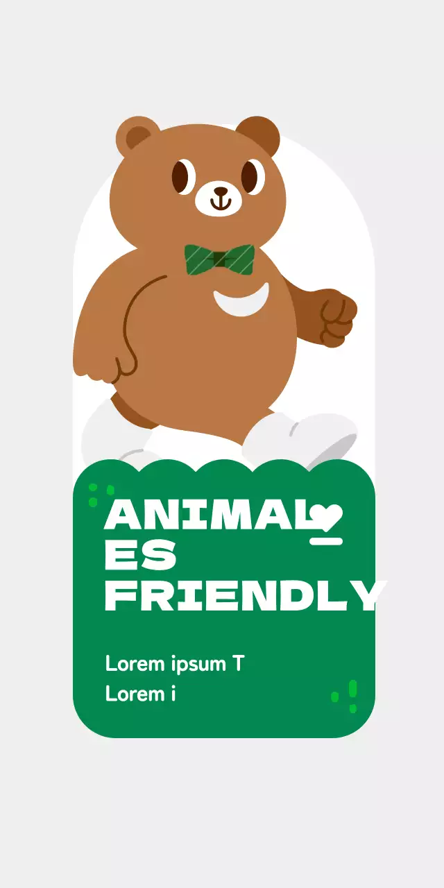 Estacas para eventos de grupos de defensa de los derechos de los animales con simpáticas ilustraciones de personajes animales