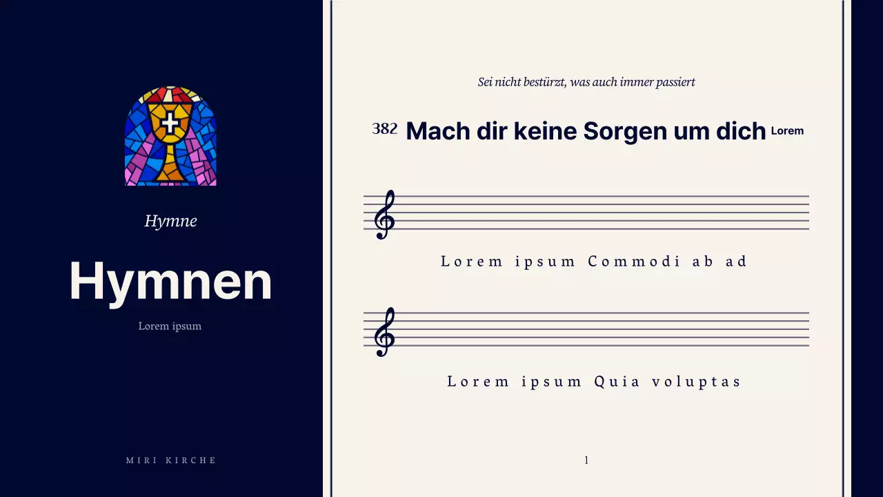 Ein Leitfaden für einfache Gottesdienste in Marineblau und Beige