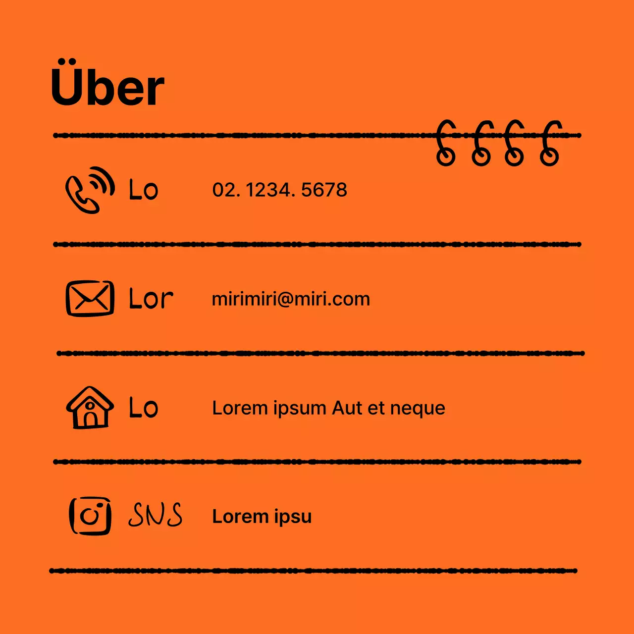 Ein Leitfaden für ein sauberes Marken-Kit in Orange und Schwarz