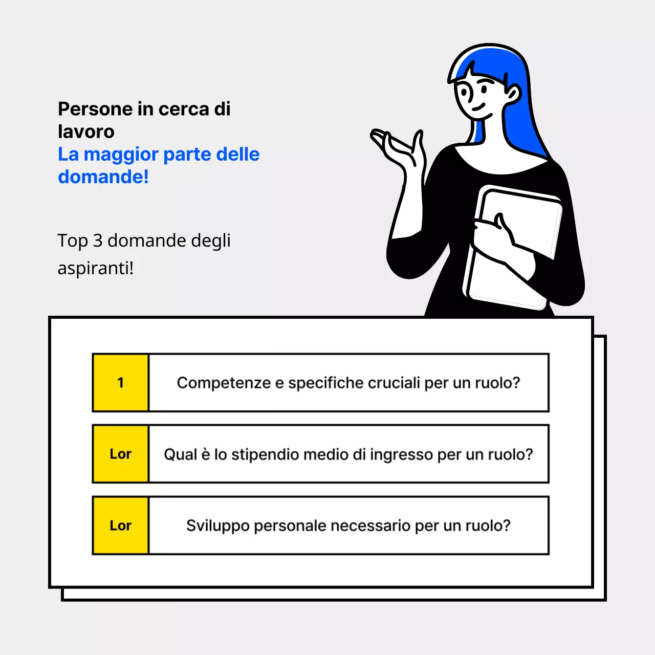 I semplici consigli di Blue per i colloqui di lavoro per chi è già in servizio