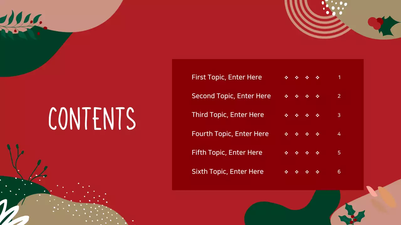 Green Festive Volunteer Guide Presentation