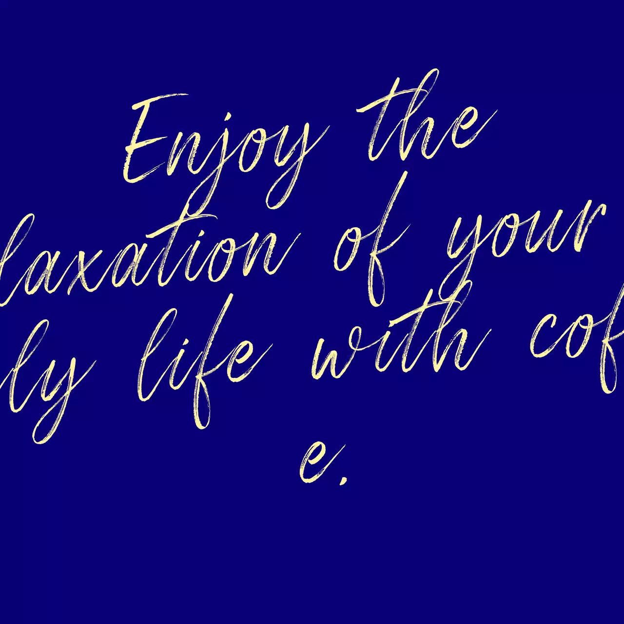 Coffee House with Lettering Typography Concept