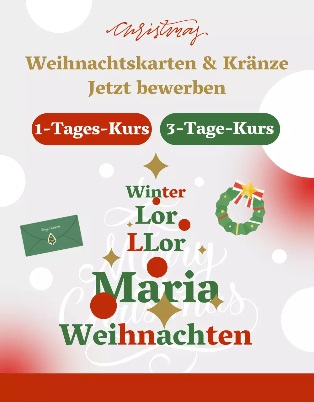 Für ein graues, gemütliches Weihnachtsprogramm werben