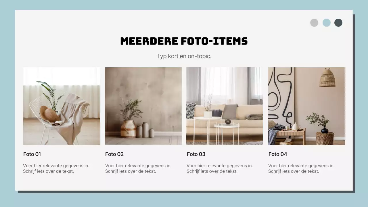 Hemelsblauw en Wit Klassiek Rapport met meerdere pagina's