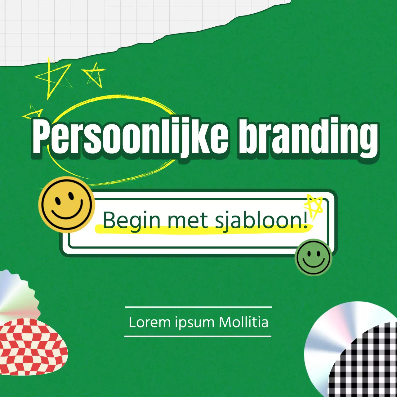 Een handleiding voor een kitscherig groen en geel brandingpakket