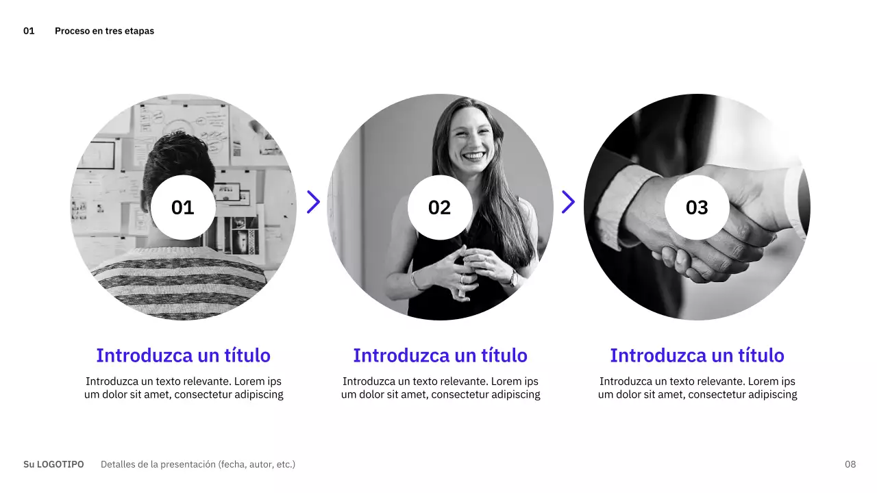 Trazados sencillos y variados en azul para planificar