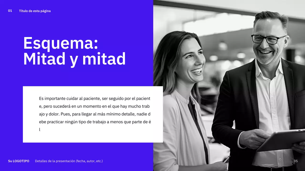 Trazados sencillos y variados en azul para planificar