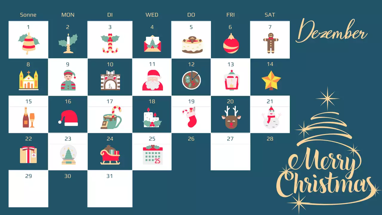 Ein Regenbogen von trendigen Kalenderplanern