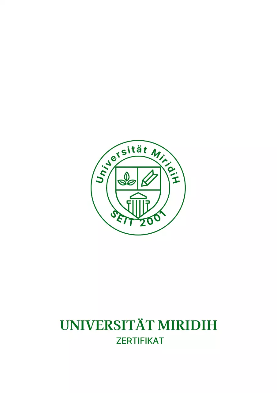 Listing Case für das Universitätslogo-Symbol