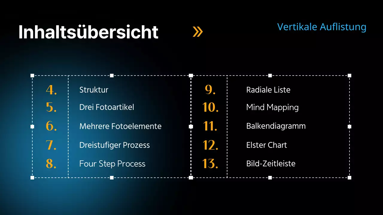 Schwarz und Blau Modern Vielseitig Layout Seite Material