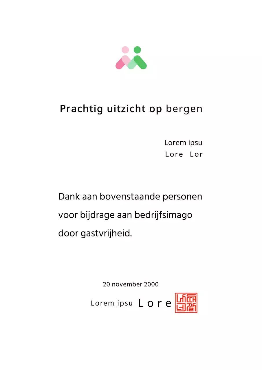 Achievement Award kleurontwerp