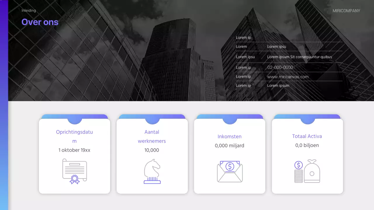 Een modern ESG-duurzaamheidsverslag in paars en lichtblauw
