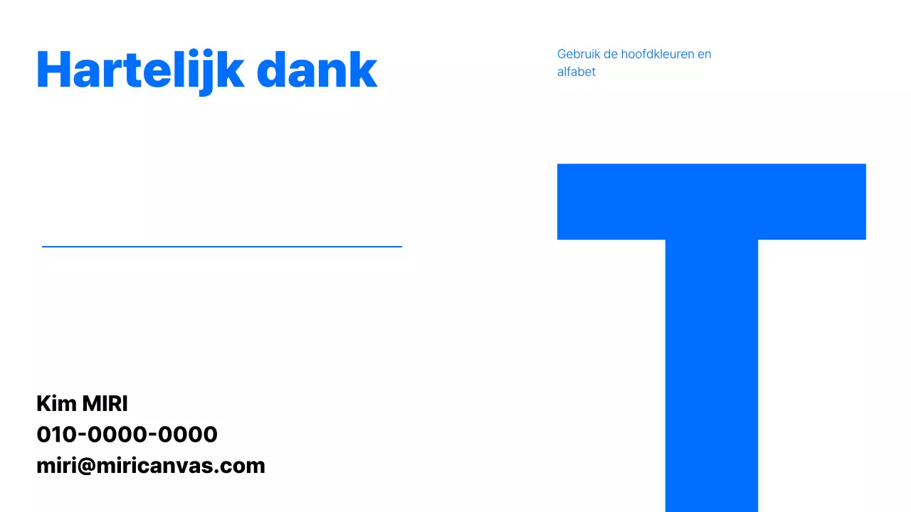 Eenvoudige carrière portfolio met blauwe achtergrond