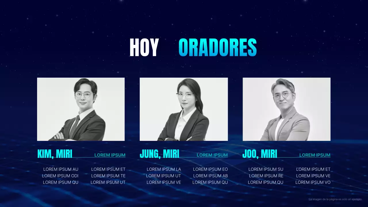 Presentación de conferencia sencilla en azul marino y azul claro