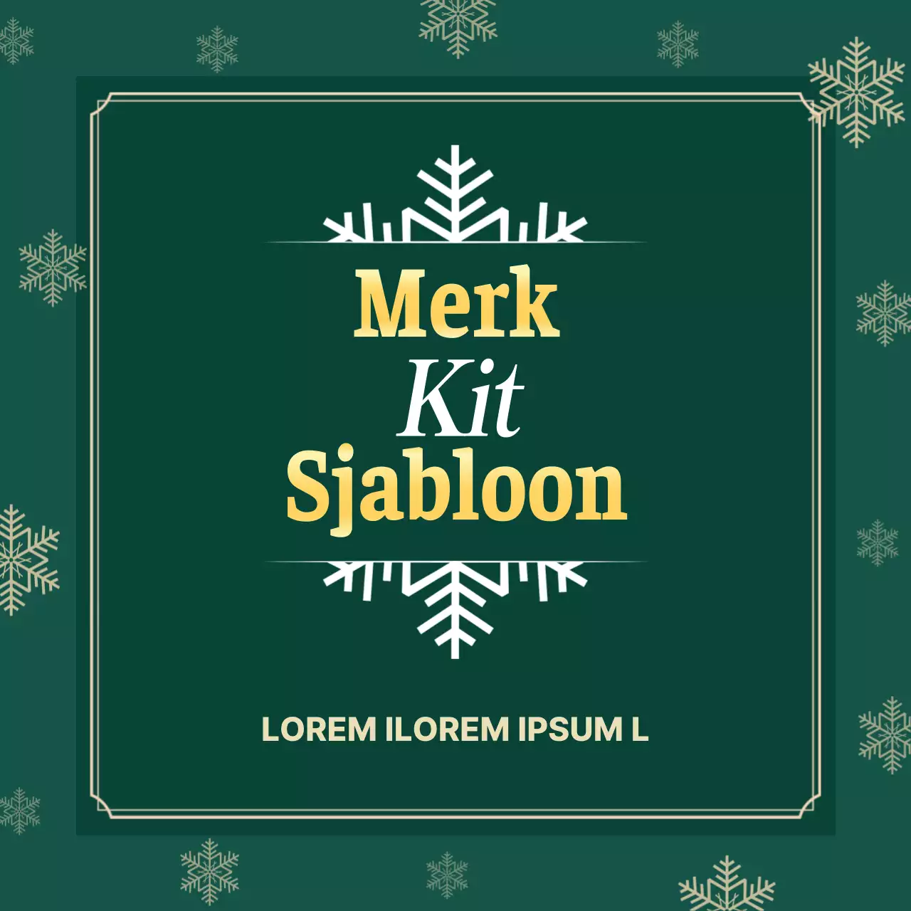 Promoot een eenvoudige merkkit in rood en groen