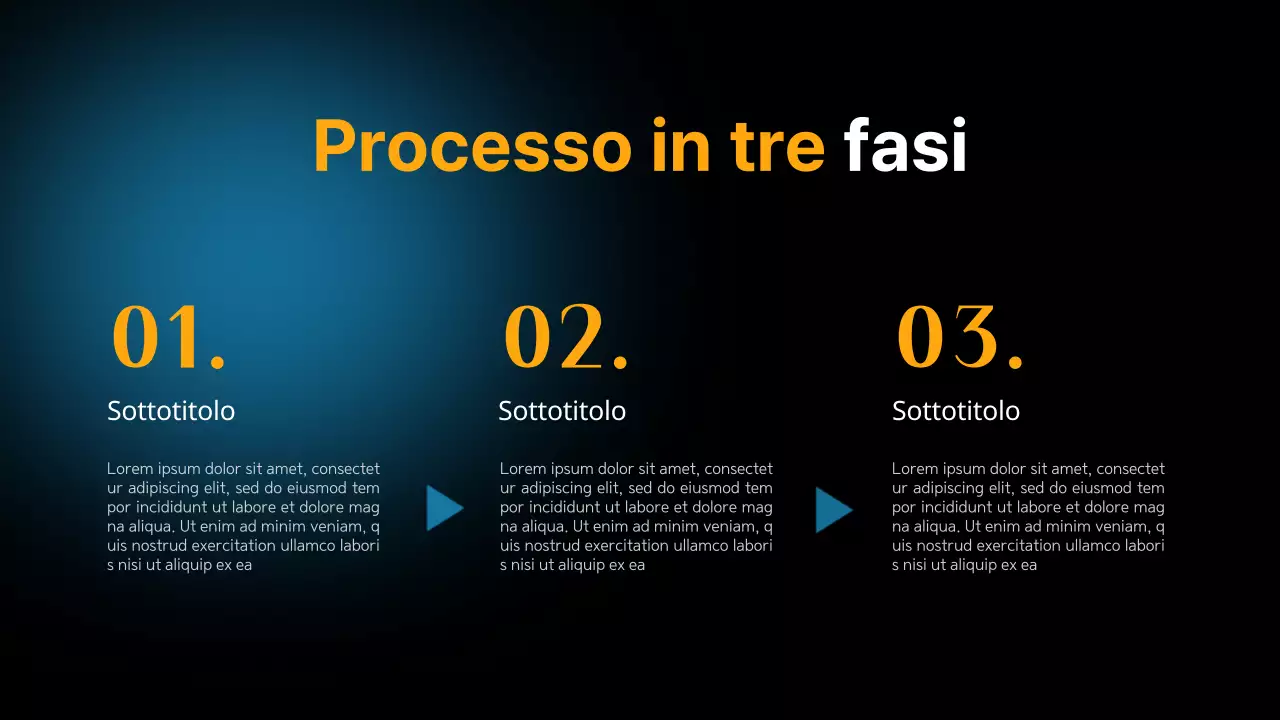 Nero e blu, layout moderno e versatile Materiale della pagina