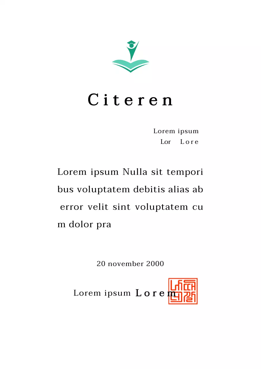 Citation kleur ontwerp