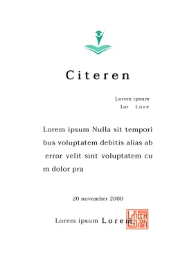 Citation kleur ontwerp