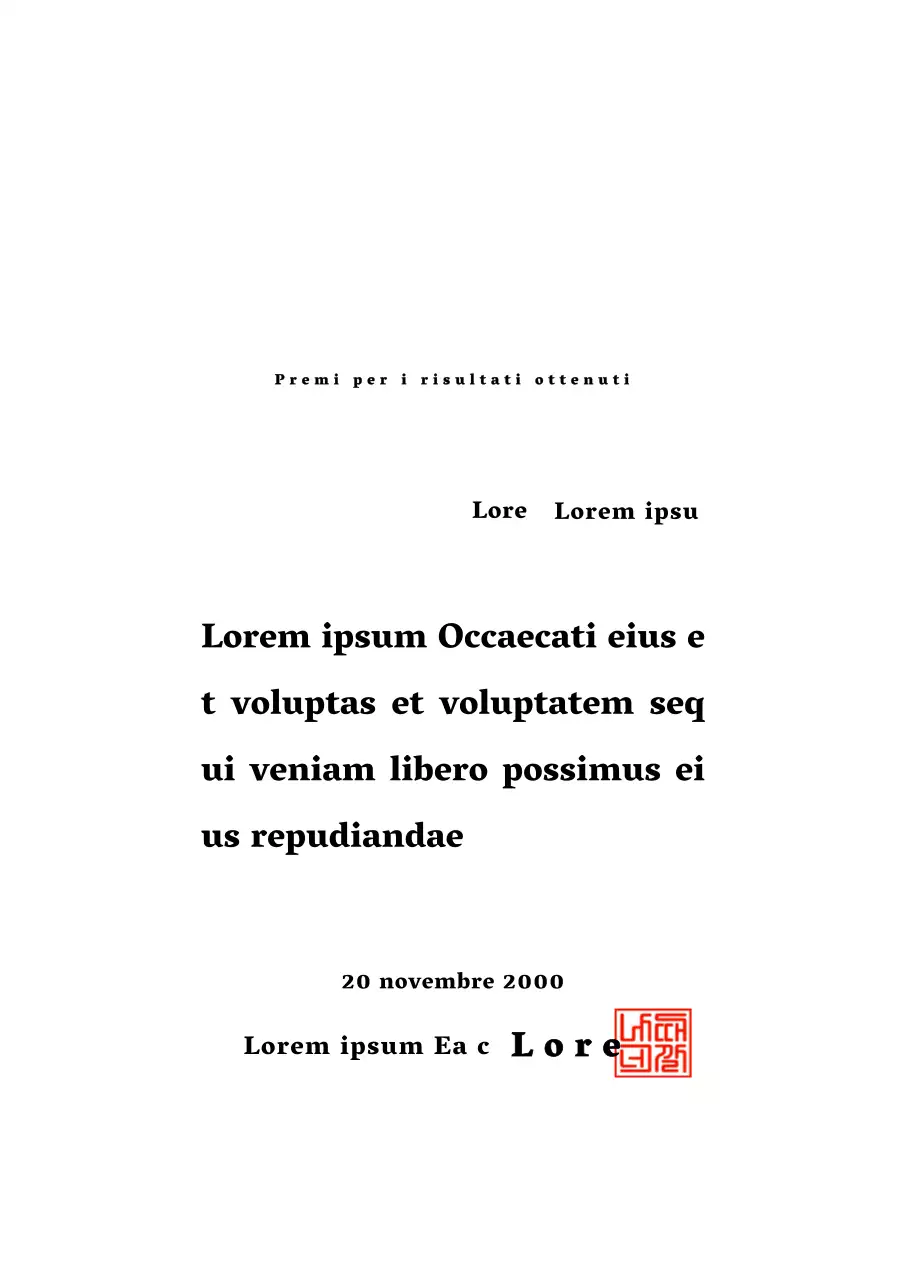 Design del premio Achievement