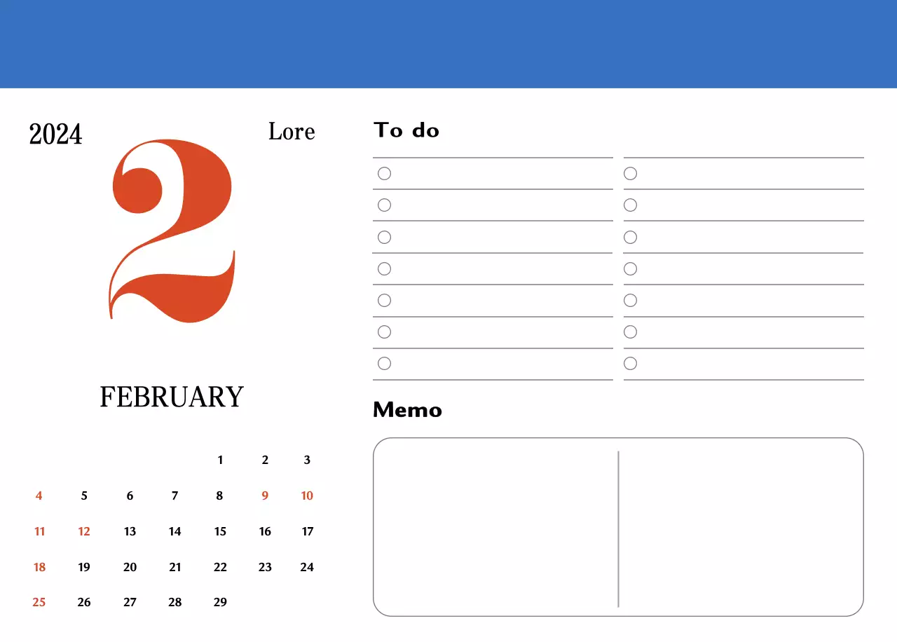 Red and blue retro coasters memory calendar