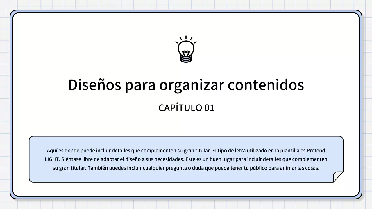 Un sencillo informe de síntesis de color azul claro