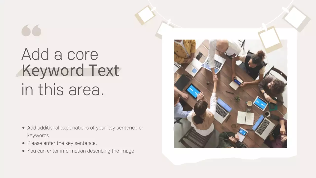 베이지 모던 오피스 프레젠테이션