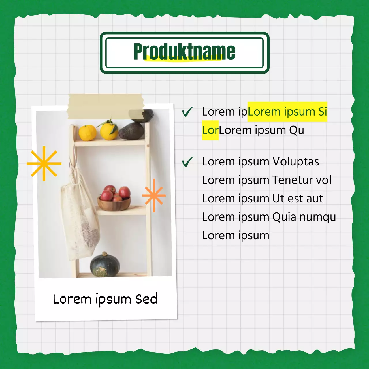 Ein Leitfaden für ein kitschiges grün-gelbes Branding-Kit