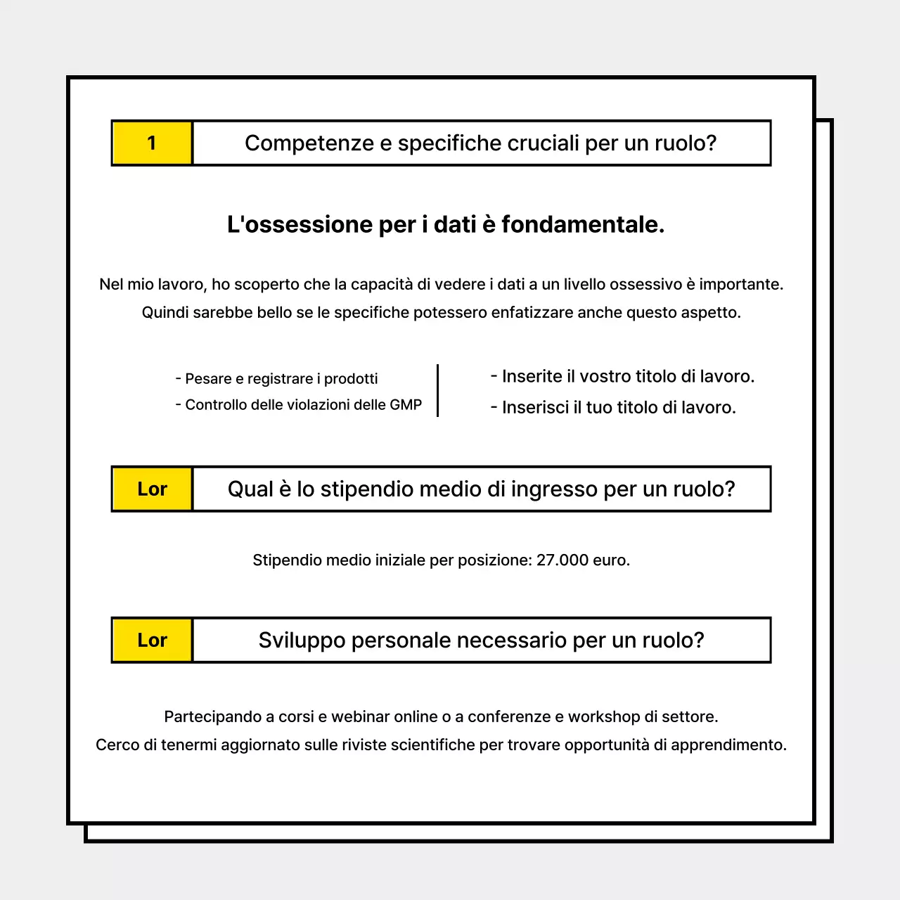 I semplici consigli di Blue per i colloqui di lavoro per chi è già in servizio