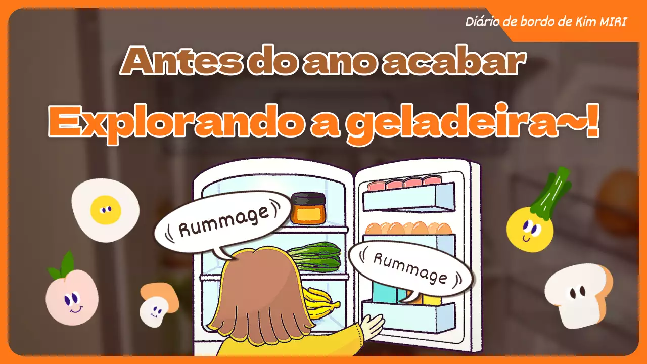 Um bonito post de vlog de receitas em laranja e castanho
