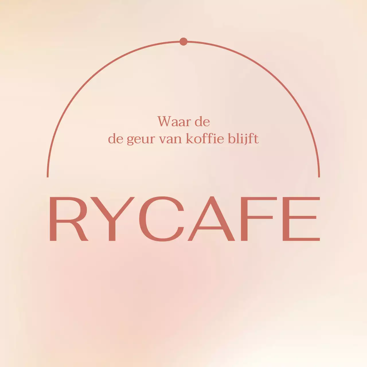 Roze Beige Kleurverloop Café Serie Concept
