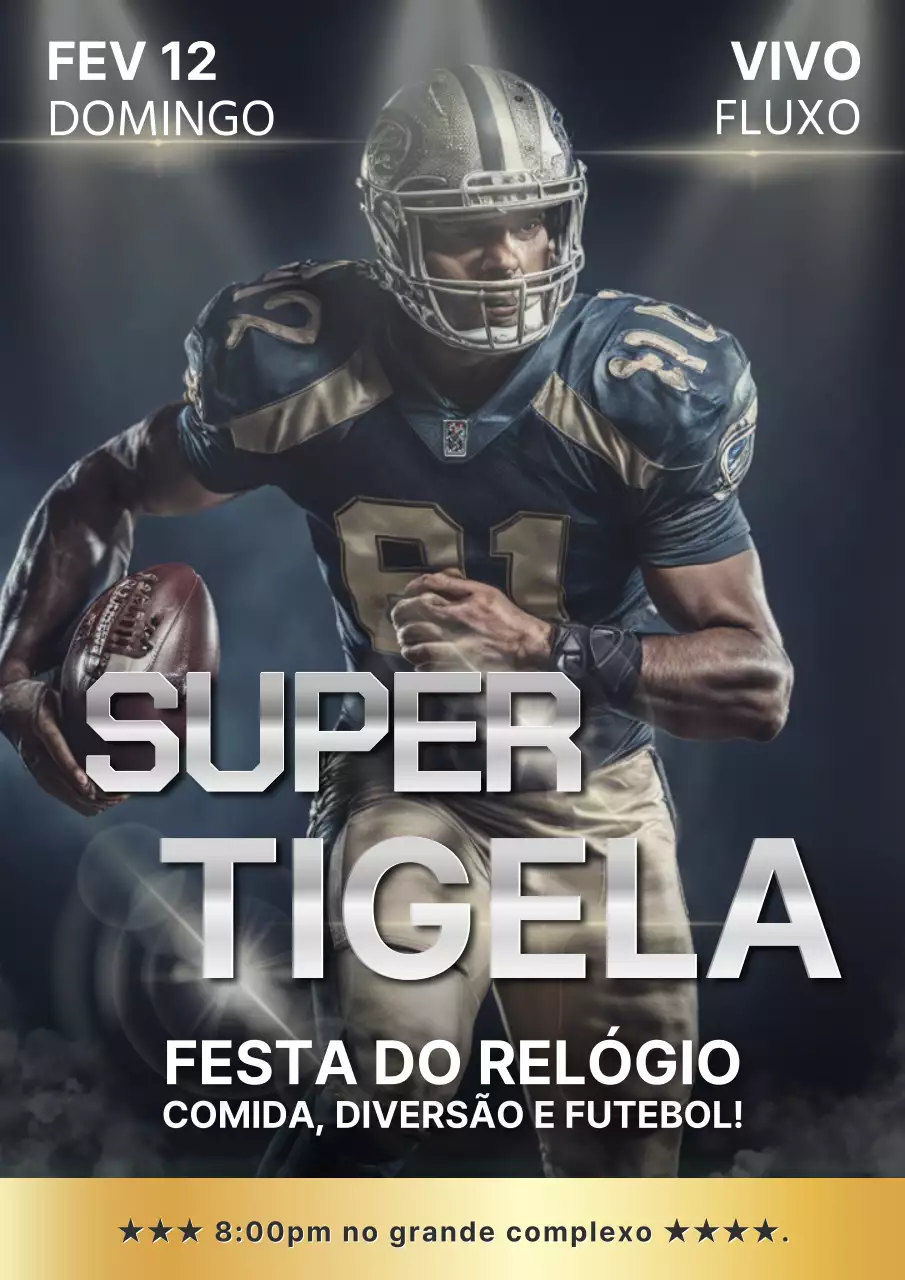 Promova uma festa glamorosa de visualização de basebol em prateado e dourado
