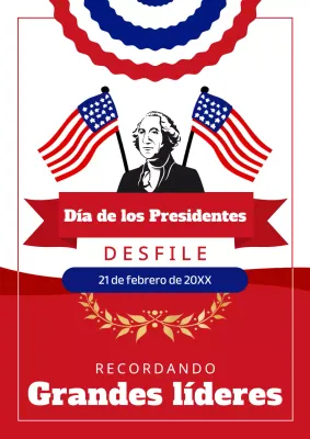 Promover el Desfile Clásico Rojo y Azul del Día de los Presidentes