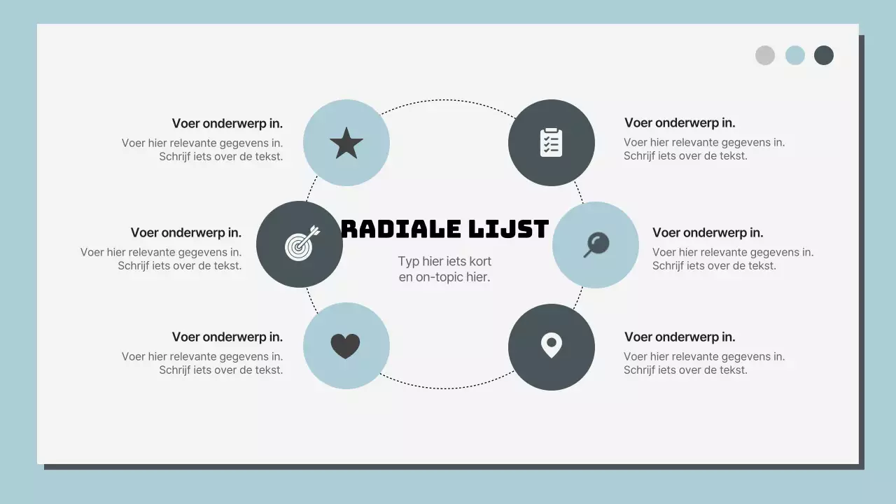 Hemelsblauw en Wit Klassiek Rapport met meerdere pagina's