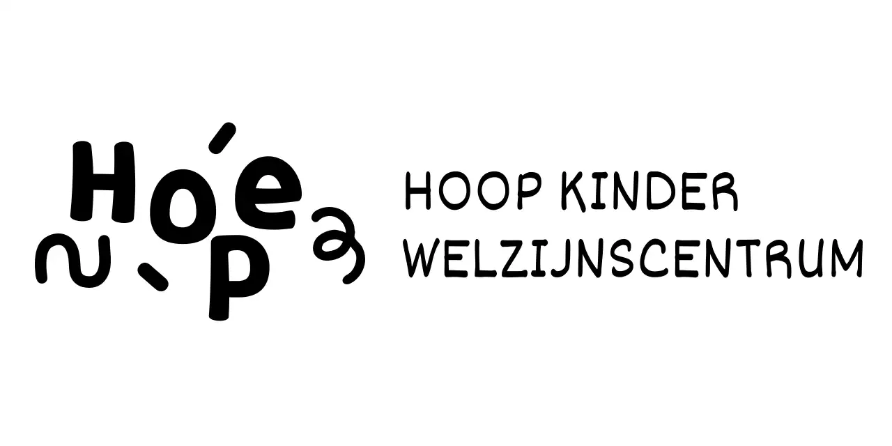 Kinderwelzijnscentrum met leuke illustraties en lettertypes